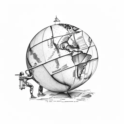 Atlas Holding Up Globe