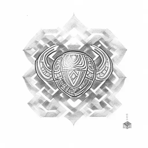 Ancient Polynesian Tattoo Turtle