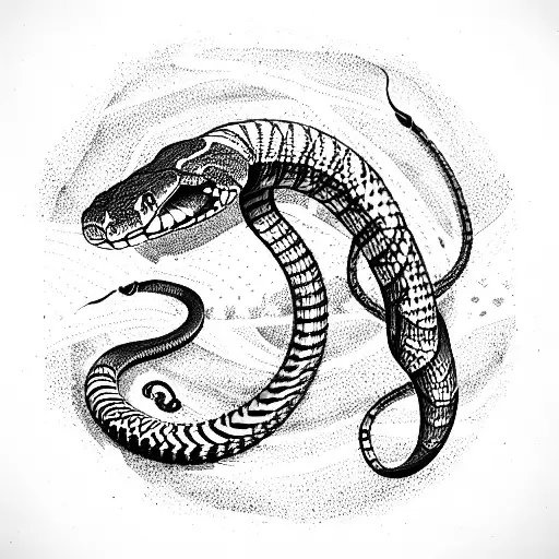 A Cobra Snake Looking Forward