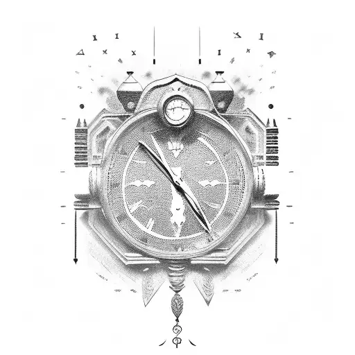 Roman Numeral Date With Red Sled