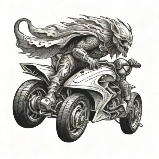 Obatala Riding A Lightning-fast Race Car