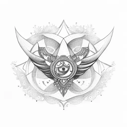 Dainty Sternum Piece Incorporating Libra Symbol