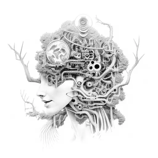 Mother Nature As A Futuristic Cyborg