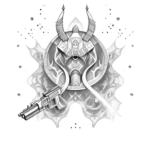 Aquarius With Axmc Gun On Shoulder