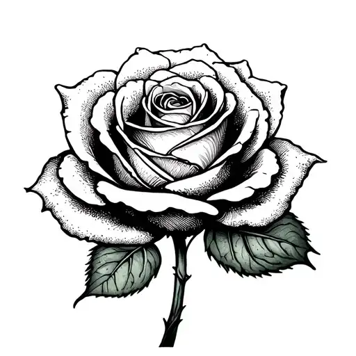 Rose Without The Stem Rose