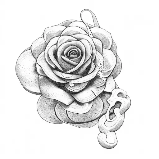 Breast Tattoo Flowers And Snake