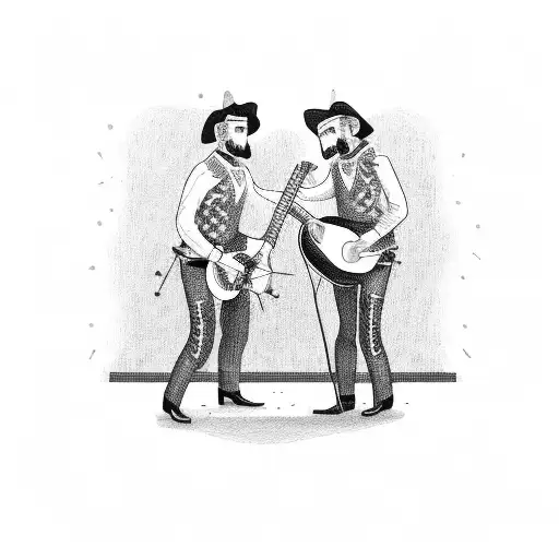 Mexican Mariachi Serenading Gay Man On Balcony