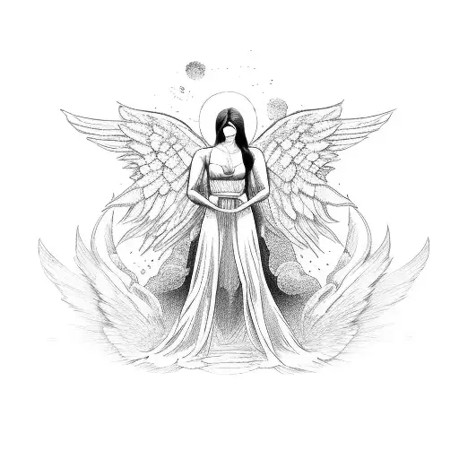 Angel With Devil Reflection