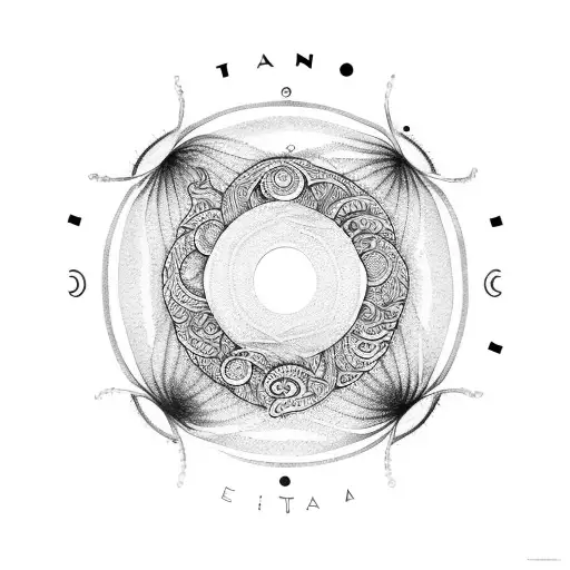 Enso Circle Formed By Sea Waves