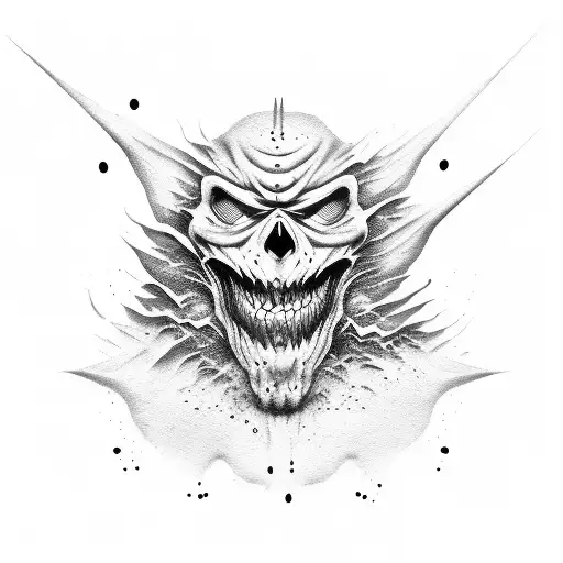 Evil Demon Face Melting