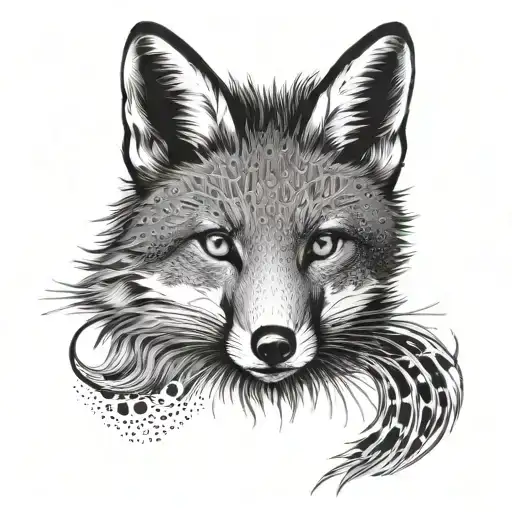 Fox Face With Nose Piercing