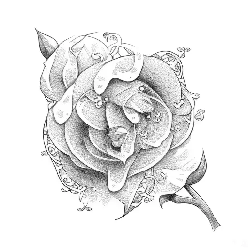 Art Nouveau Floral Motif