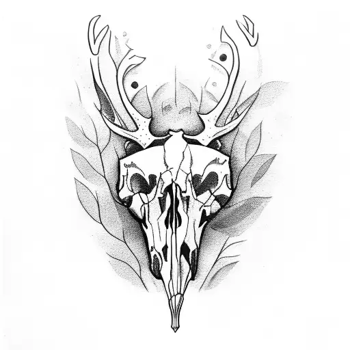 Animal Skulls With Leafe