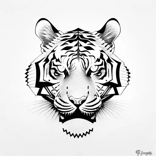 Tiger And Super Man Logo