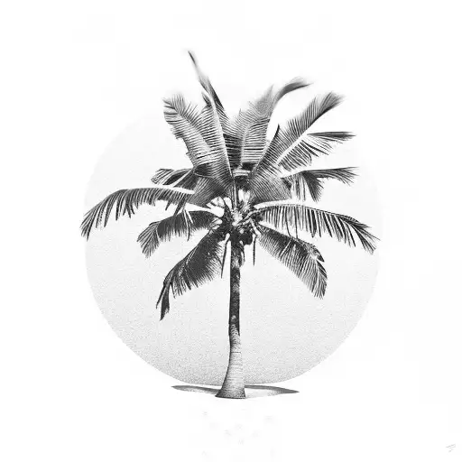 Palm Tree Reflection