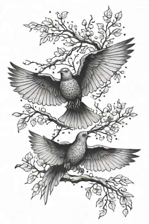 Mercedes Branch Breaking Apart Into Small Bats And Become A Dove