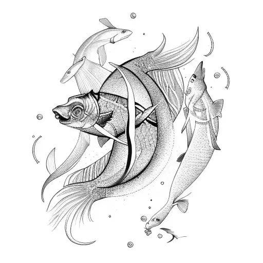 Pisces Zodiac Sign Infused With A Name Dara