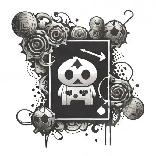 Integrate Hidden Messages Or Codes Related To Gaming Culture In A Tattoo Design