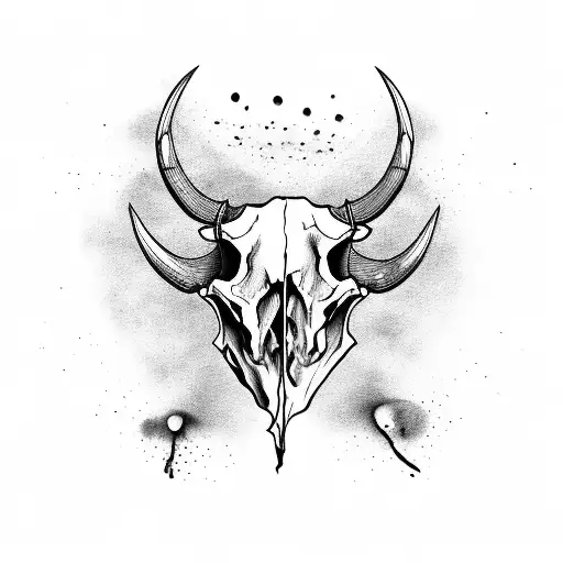 Bull Skull Dig Up Her Bones