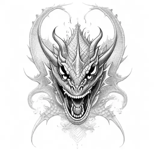 Dragon Wraped Up Leg