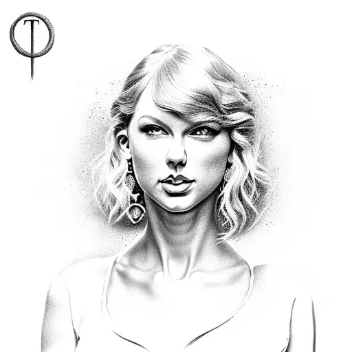 Taylor Swift Reputation Album Cover As Statue Bust With Snake Hair