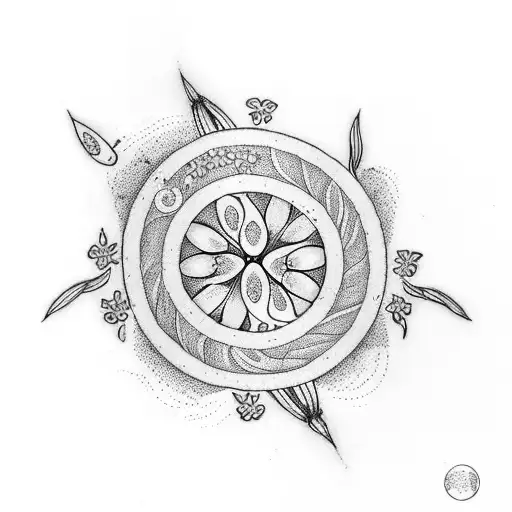 A Trail Of Snowdrop Flowers Leading To An Infinity Symbol