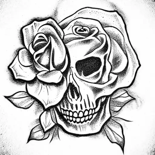 Skull And Roses