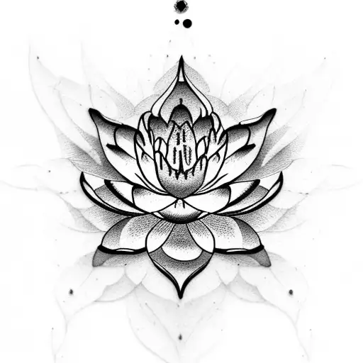 Water Lilly With Nepal Flag