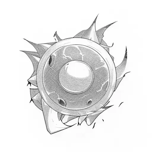 A Dragon Ball With A Sports-related Design Inside