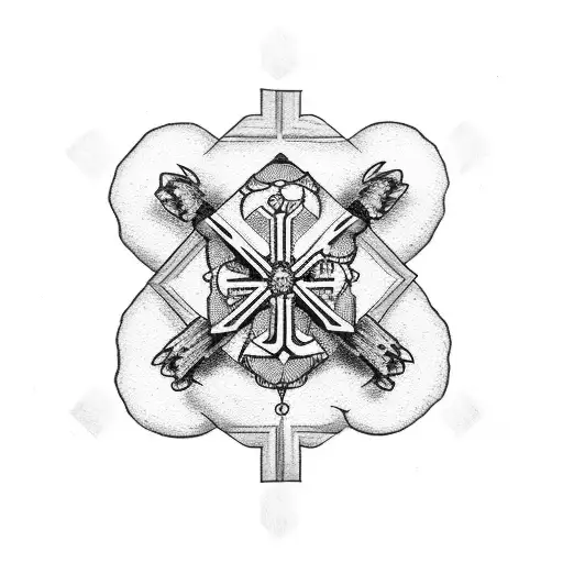 Rosary With Scout Cross And Expaulet