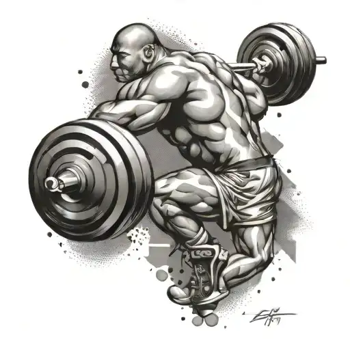 An Abstract Design Showing The Transformation From Fat To Fit Through Gym And Sports Imagery