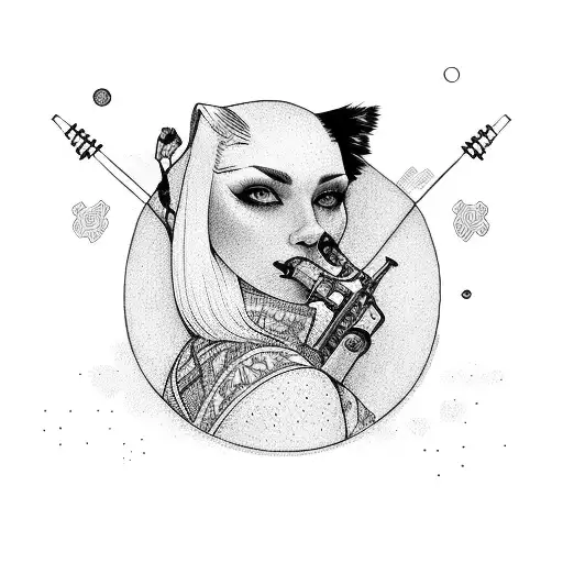 Female Piper Leading Animals