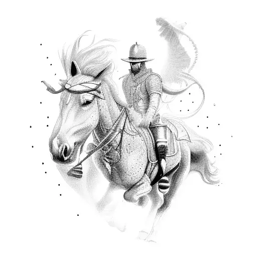 Man On A White Horse Offer Help