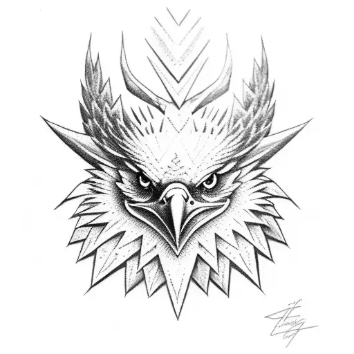 Upper Back Medium Size Eagle