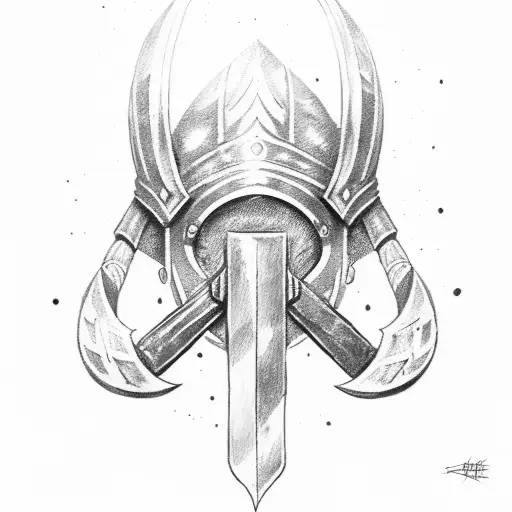 Spartan Sheild And Spear