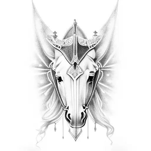 Knight On A White Horse