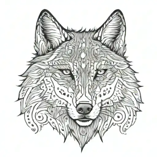 Half Wolf Face Half Spartan Face