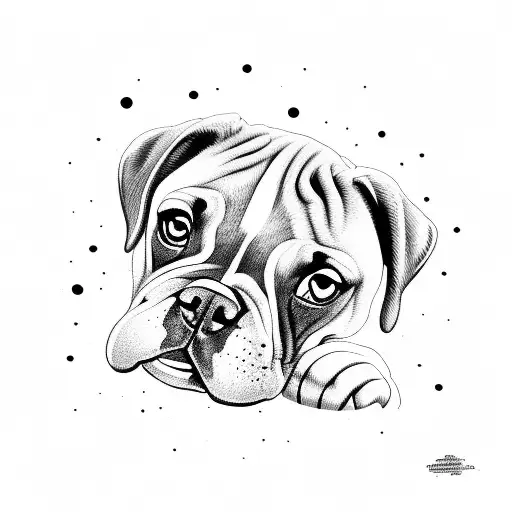 A Boxer Punching Through A Galaxy