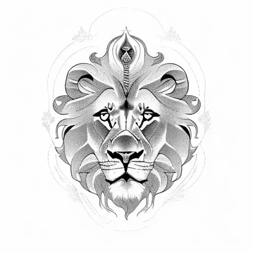 A Lion And Joseph Stalin Shaking Hands