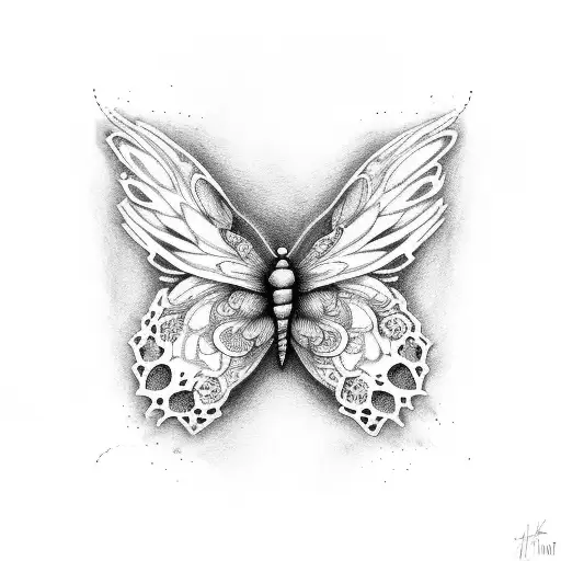 Ryah Angel With Butterflie