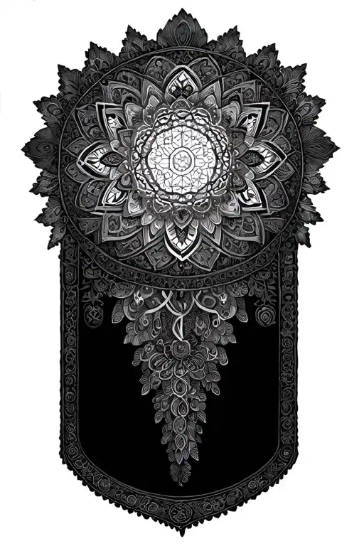 Intricate Mandala Design With Hidden Political Symbols Woven Into The Pattern