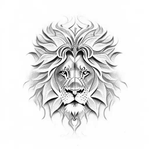 Half Lion Half Roman God