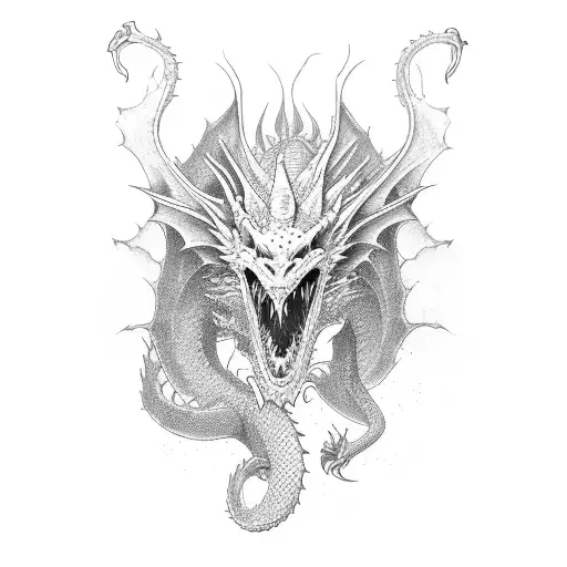 A Dragon That Killed Someone And Is Eating Her Heart