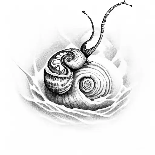 Snail On Top Of Pumpkin