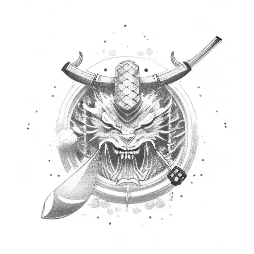 Samurai Eating Icecream