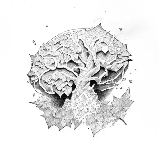 Ivy Growing On Mountain