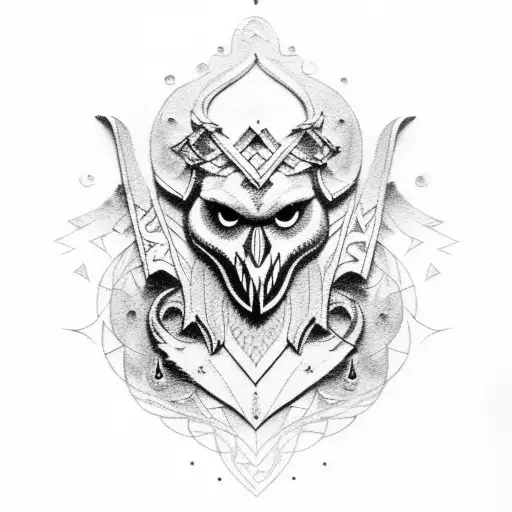 Raven With Norse Viking