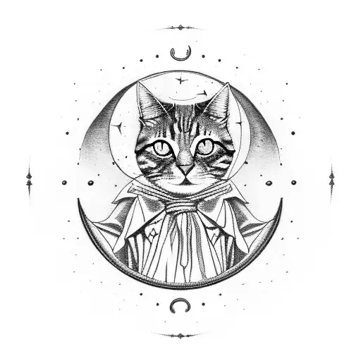 David Bowie Cat Astronomyy Moon