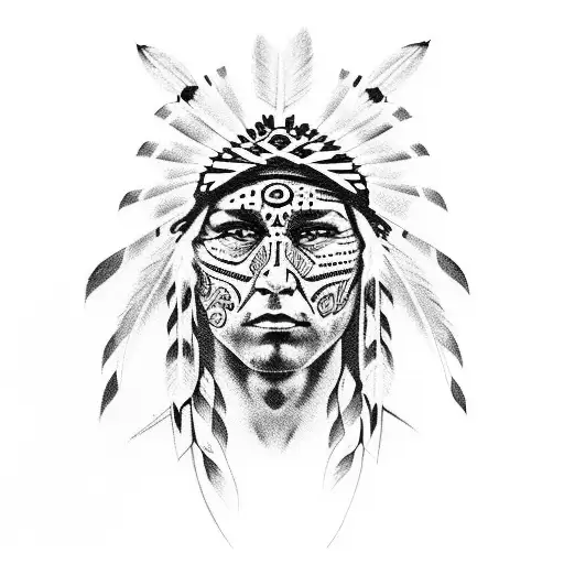 Old Native American Face