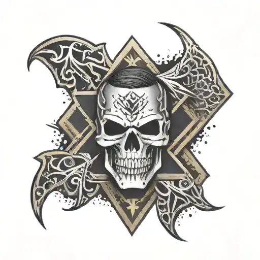 A Wwe-inspired Tattoo Featuring A Metallica